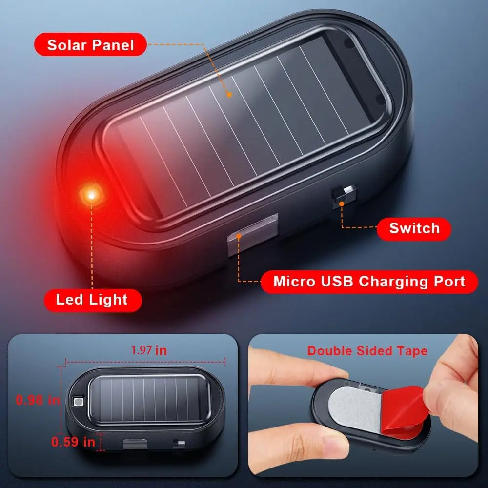 📢📢50% OFF !! ⏰ Solar Anti-Theft LED Flashing Lamp