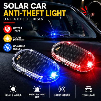 📢📢50% OFF !! ⏰ Solar Anti-Theft LED Flashing Lamp