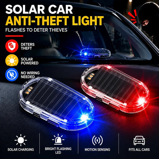 📢📢50% OFF !! ⏰ Solar Anti-Theft LED Flashing Lamp