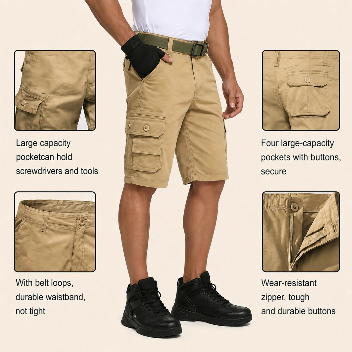 3-Pack Cargo Shorts