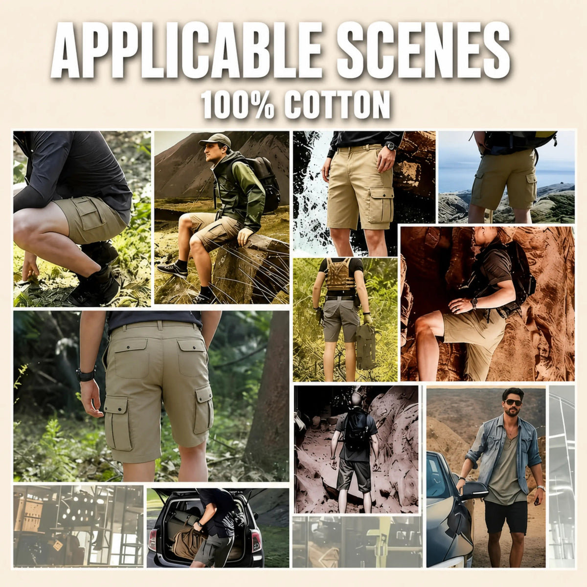 3-Pack Cargo Shorts