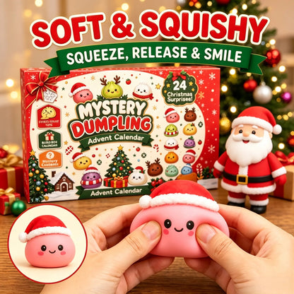 Christmas Mini Squishies Advent Calendar 2026, 24-Day Holiday Countdown Fidget Stress Relief Set, Cute Dumpling Squeeze Figures for Indoor Recreation, Stocking Stuffers, Xmas Party Favors, Small Surprise Gifts for Kids Teens Adults,sohochic
